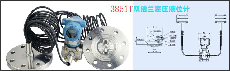 SLK-3851雙法蘭差壓變送器結構圖